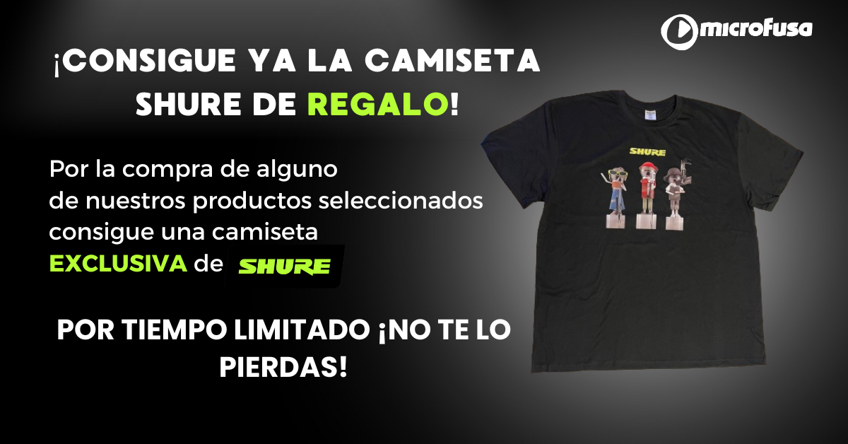 ¡Consigue ya la camiseta exclusiva de SHURE!