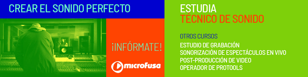 Cursos presenciales de Técnico de Sonido, microFusa 2018.