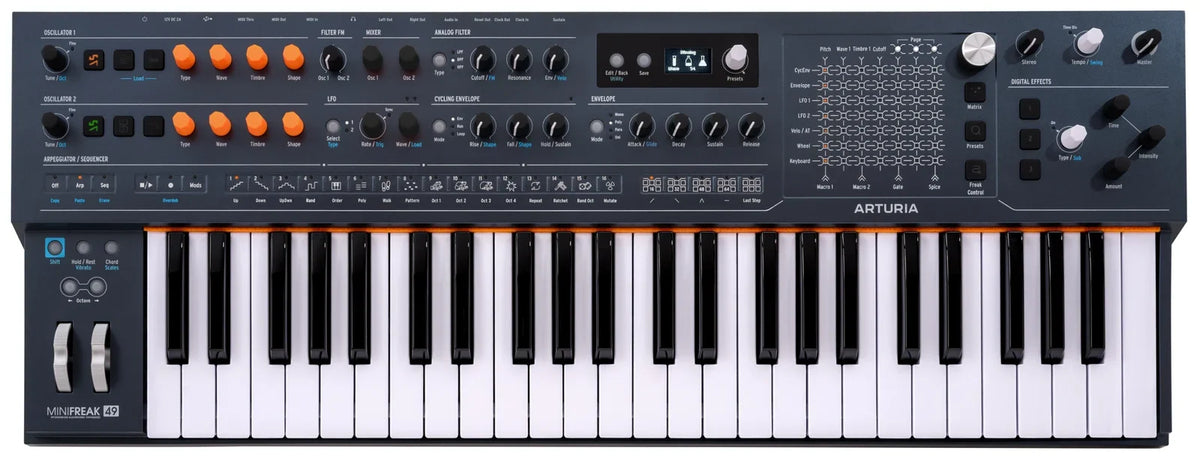 Arturia MiniFreak 49: el sintetizador híbrido que ahora se toca con las dos manos