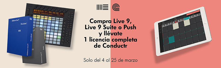 Compra Ableton Live y llévate una licéncia de Conductr