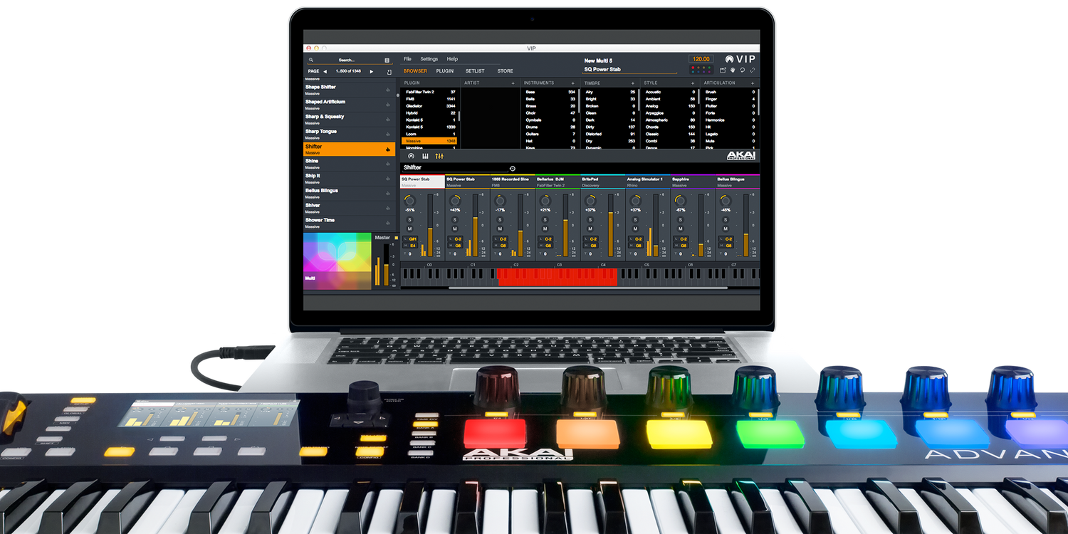 Teclados controladores AKAI Advance