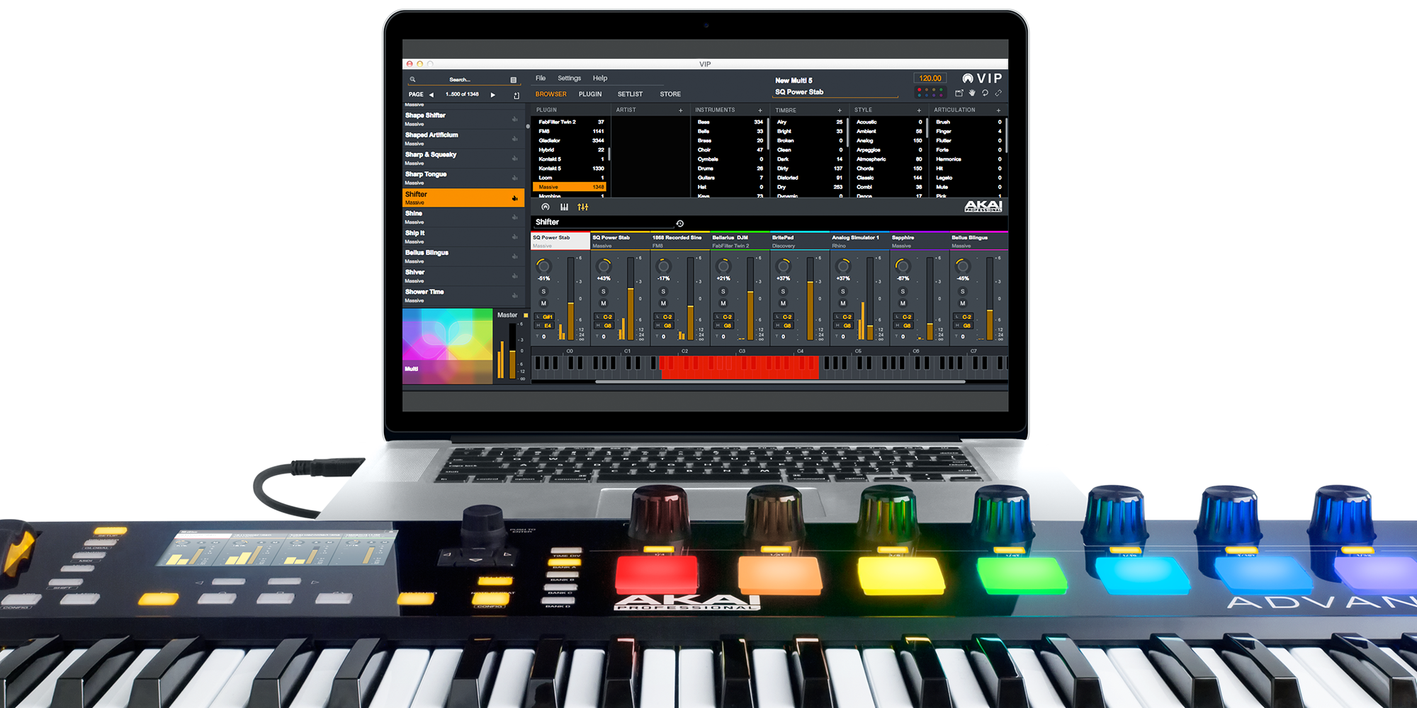 Teclados controladores AKAI Advance