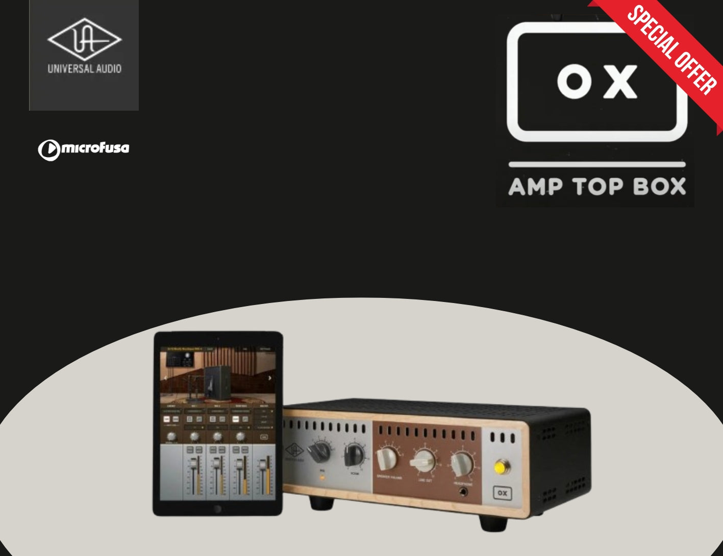 Universal Audio Ox Amp Top Box: Calidad y controI inigualables para guitarristas - ¡Ahora con Precio Especial!