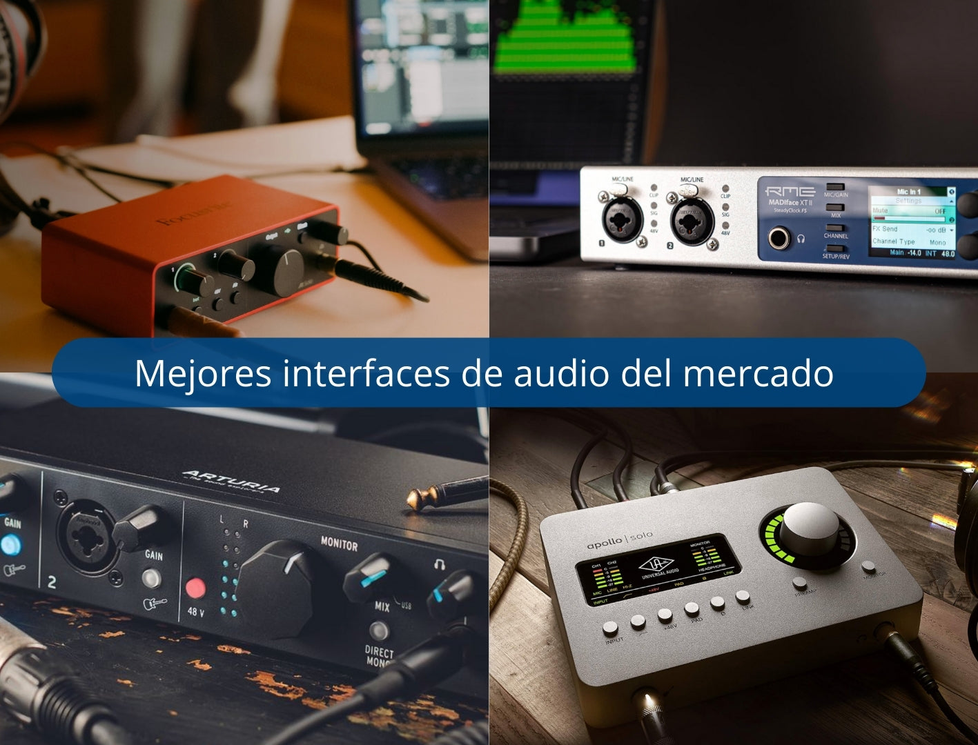 Mejores interfaces de audio del mercado