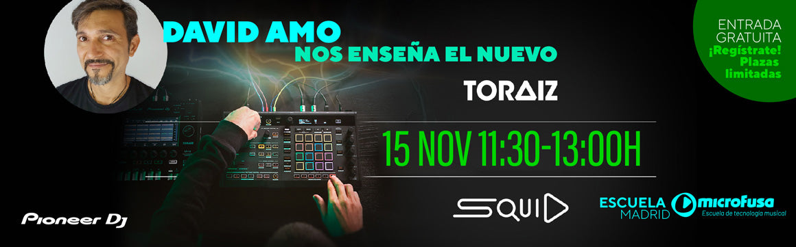 MASTERCLASS: DAVID AMO PRESENTA EL SQUID DE TORAIZ, EN NUESTRA ESCUELA DE MADRID.