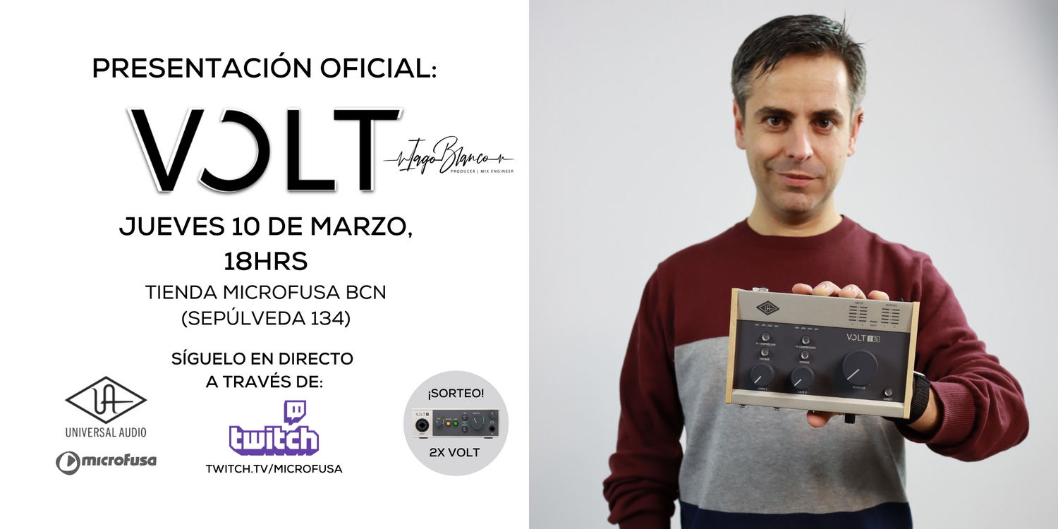 PRESENTACIÓN OFICIAL DE LAS NUEVAS INTERFACES VOLT, DE UNIVERSAL AUDIO.