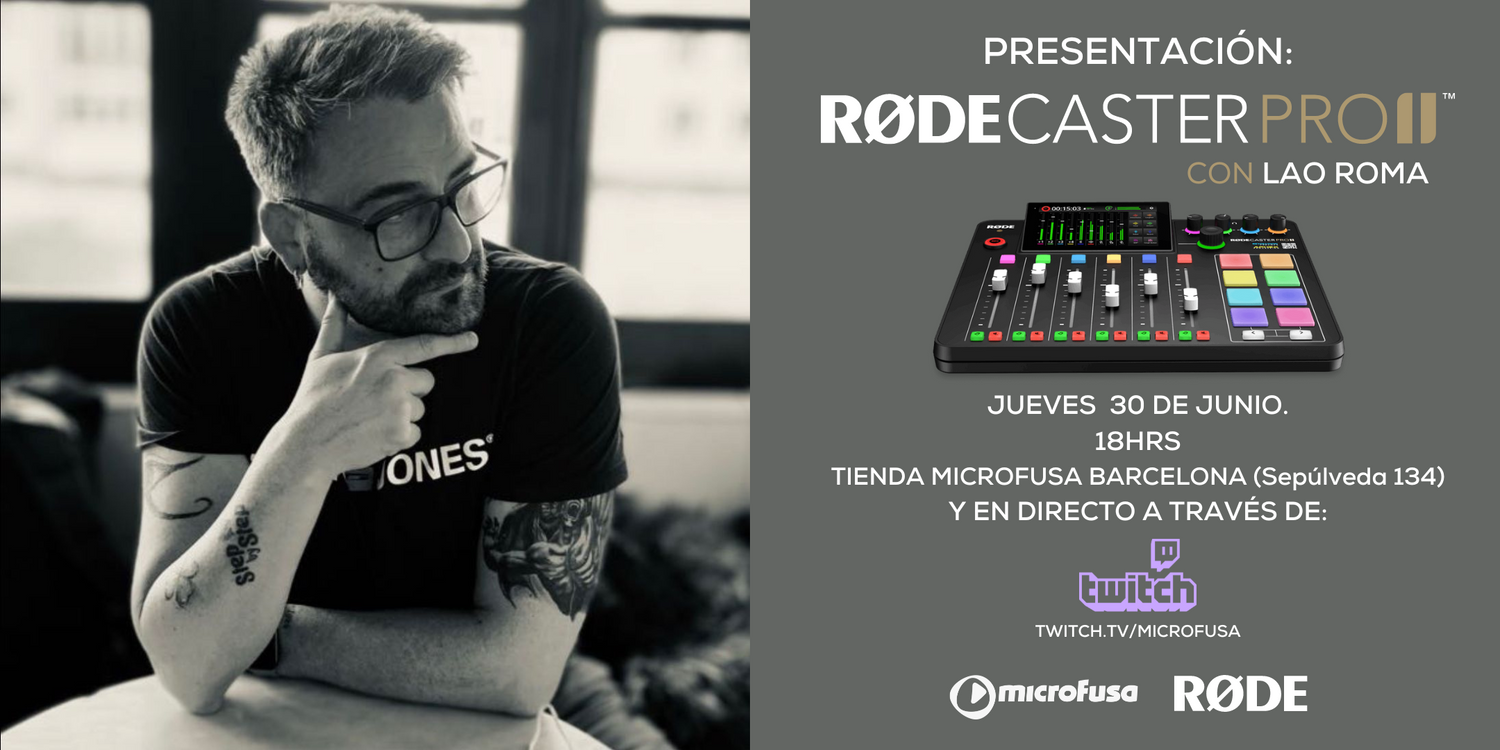 TE INVITAMOS A LA PRESENTACIÓN DEL NUEVO RODECASTER PRO II