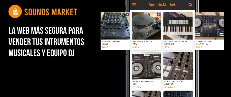 Vende productos segunda mano con Sounds Market.