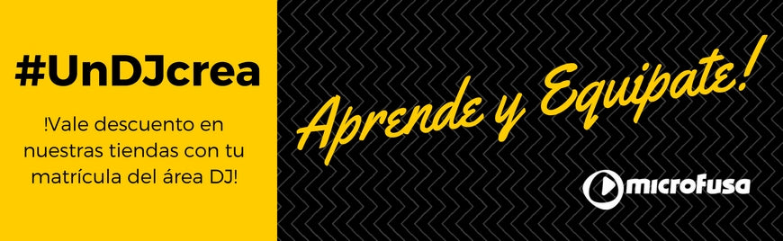 ¡Equípate en nuestras tiendas con tu matrícula en cursos del área DJ!