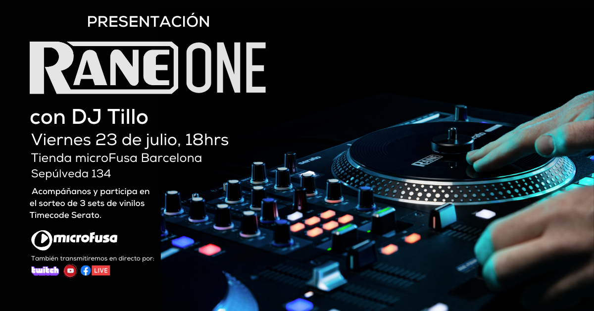 PRESENTACIÓN DEL CONTROLADOR RANE ONE EN MICROFUSA BARCELONA