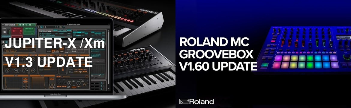 Roland lanza nuevas actualizaciones para JUPITER-X / JUPITER-Xm y MC-707 / MC-101