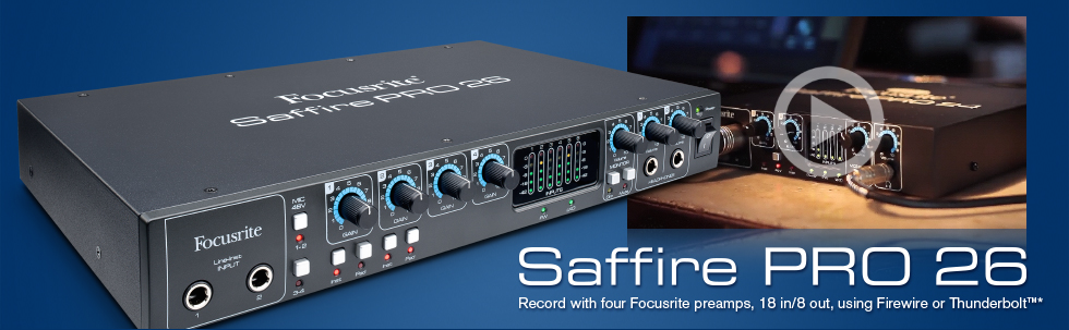Gana una Focusrite Saffire Pro 26 con MicroFusa y Focusrite