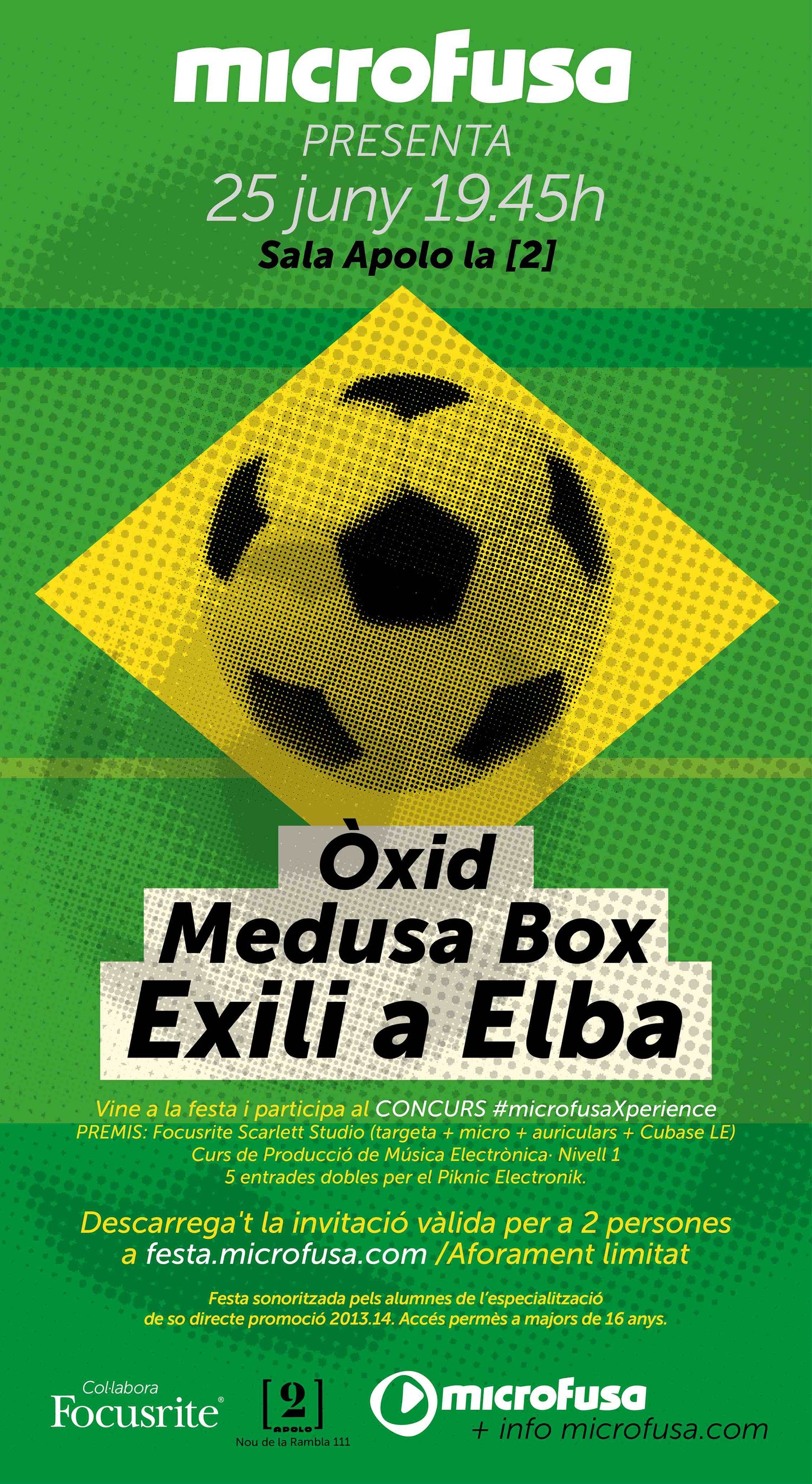 Fiesta microFusa en la sala Apolo 2,  el 25 de Junio
