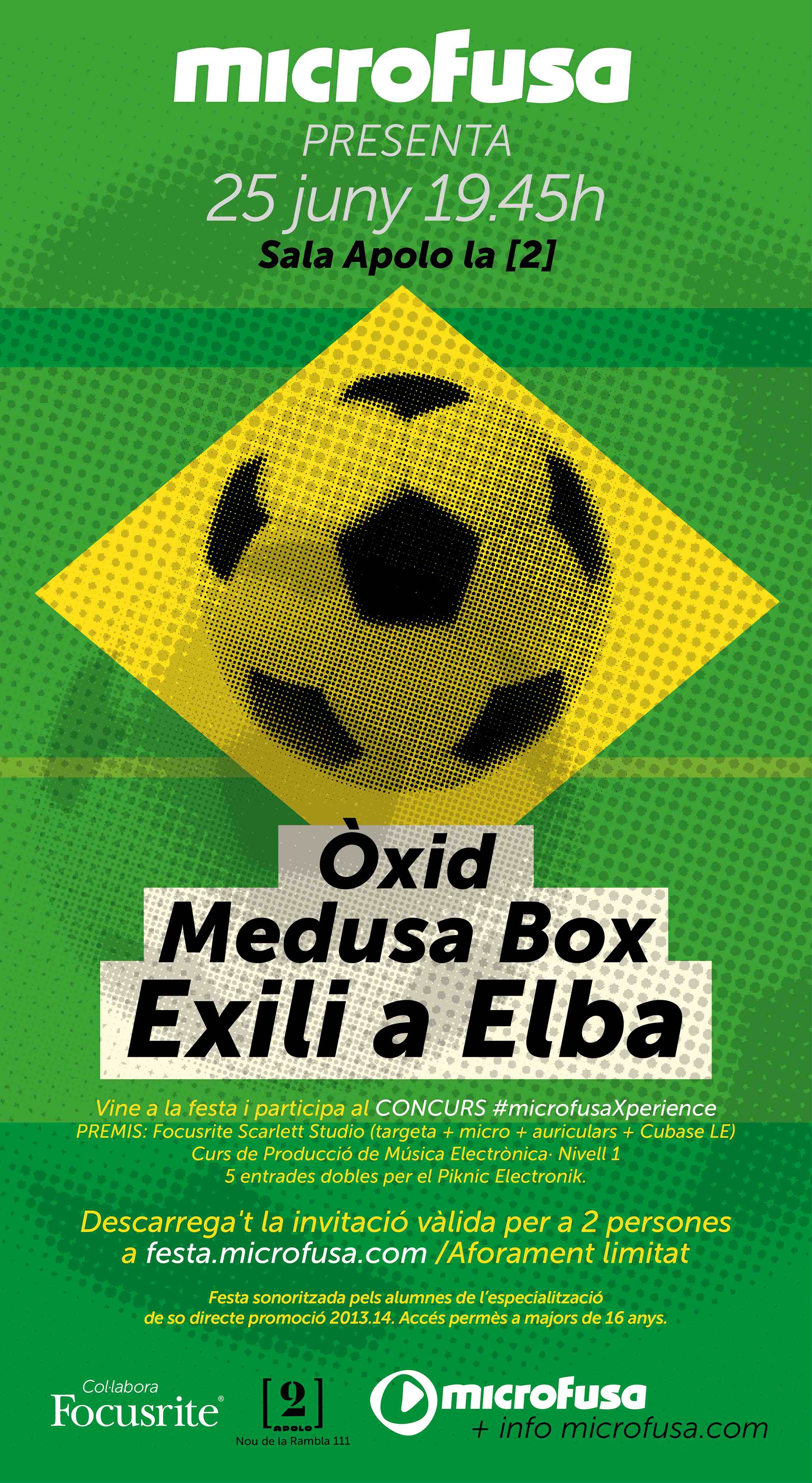 Fiesta microFusa en la sala Apolo 2,  el 25 de Junio