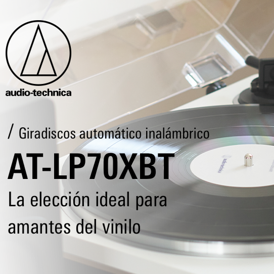 Novedad Audio-Technica: El nuevo giradiscos inalámbrico automático AT-LP70XBT