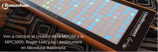 El inventor de la MPC60 y la MPC3000, Roger Linn, en Microfusa Barcelona.