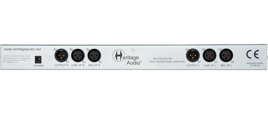 HERITAGE AUDIO HA73x2 ELITE SERIES Dual Mic Preamp