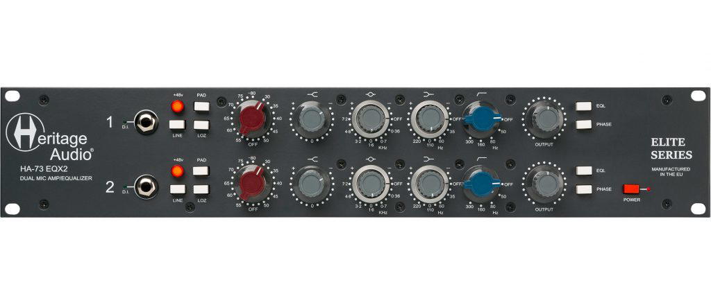 HERITAGE AUDIO HA73EQx2 ELITE SERIES Dual Mic Prea