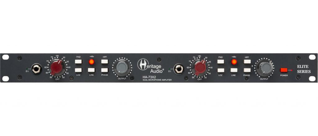 HERITAGE AUDIO HA73x2 ELITE SERIES Dual Mic Preamp