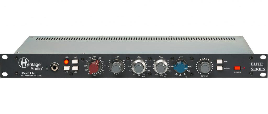 HERITAGE AUDIO HA73EQ ELITE SERIES Mic Preamp DI E