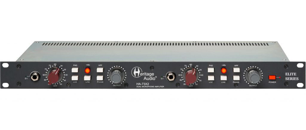 HERITAGE AUDIO HA73x2 ELITE SERIES Dual Mic Preamp