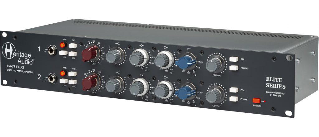 HERITAGE AUDIO HA73EQx2 ELITE SERIES Dual Mic Prea