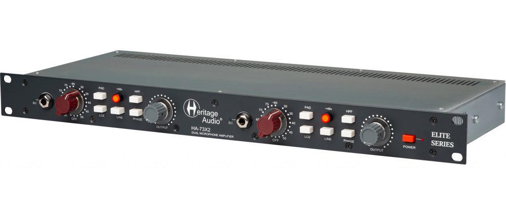 HERITAGE AUDIO HA73x2 ELITE SERIES Dual Mic Preamp