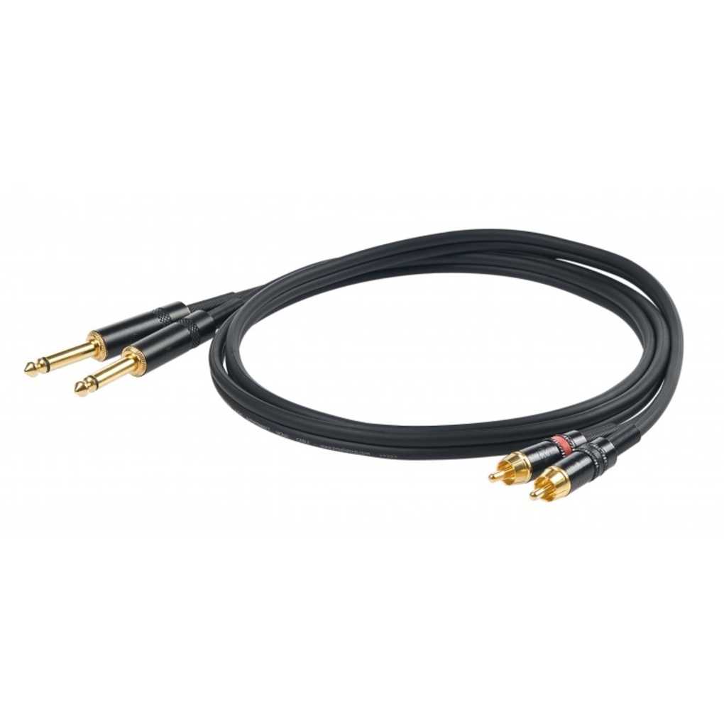 Proel CHLP310LU5 2 x Jack - 2 x RCA 5m