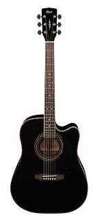 CORT Guitarra Acústica Ad880Ce Bk