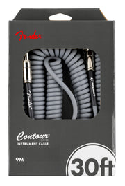 FENDER CABLE CONTOUR 9M COILED INCA SILVER