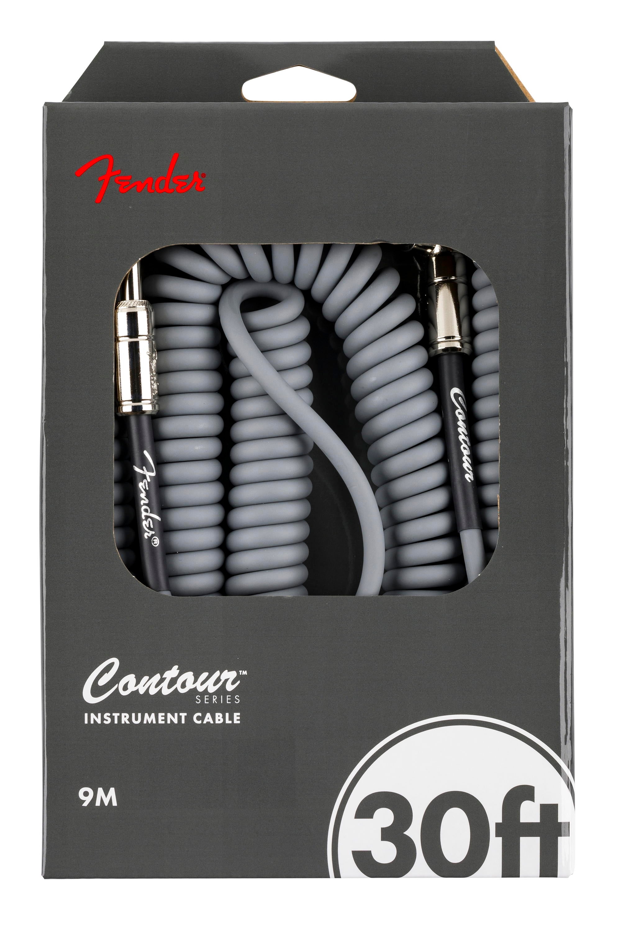 FENDER CABLE CONTOUR 9M COILED INCA SILVER
