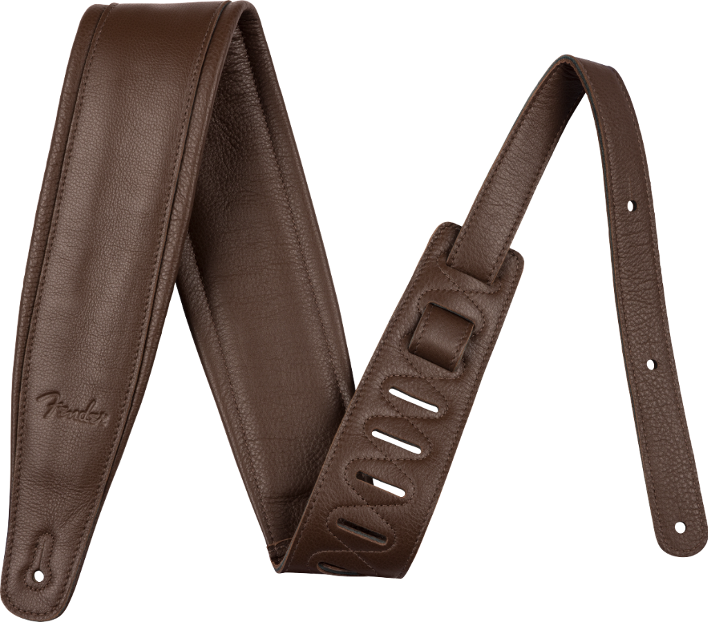 FENDER PREMIUM LEATHER STRAP BROWN