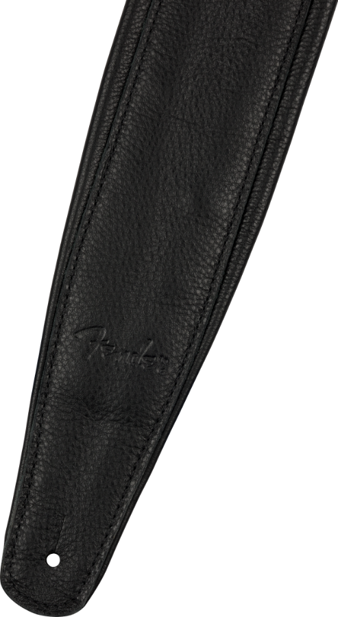FENDER PREMIUM LEATHER STRAP BLACK