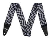FENDER WAVY CHECKER POLY STRAP GRAY