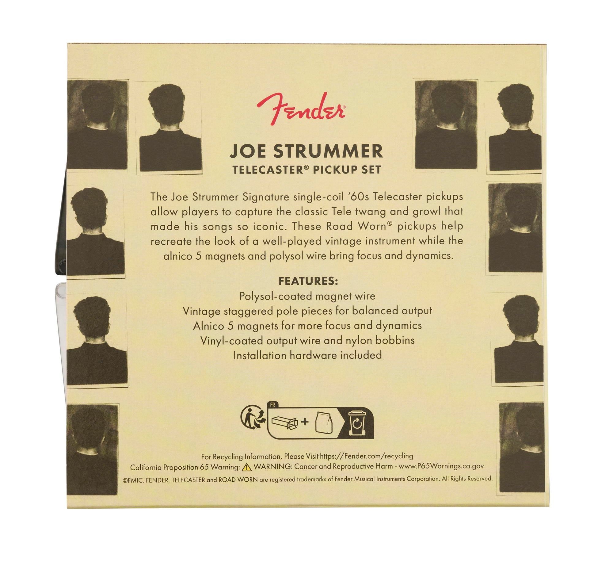 FENDER SET PASTILLAS STRUMMER RDWN TELECASTER