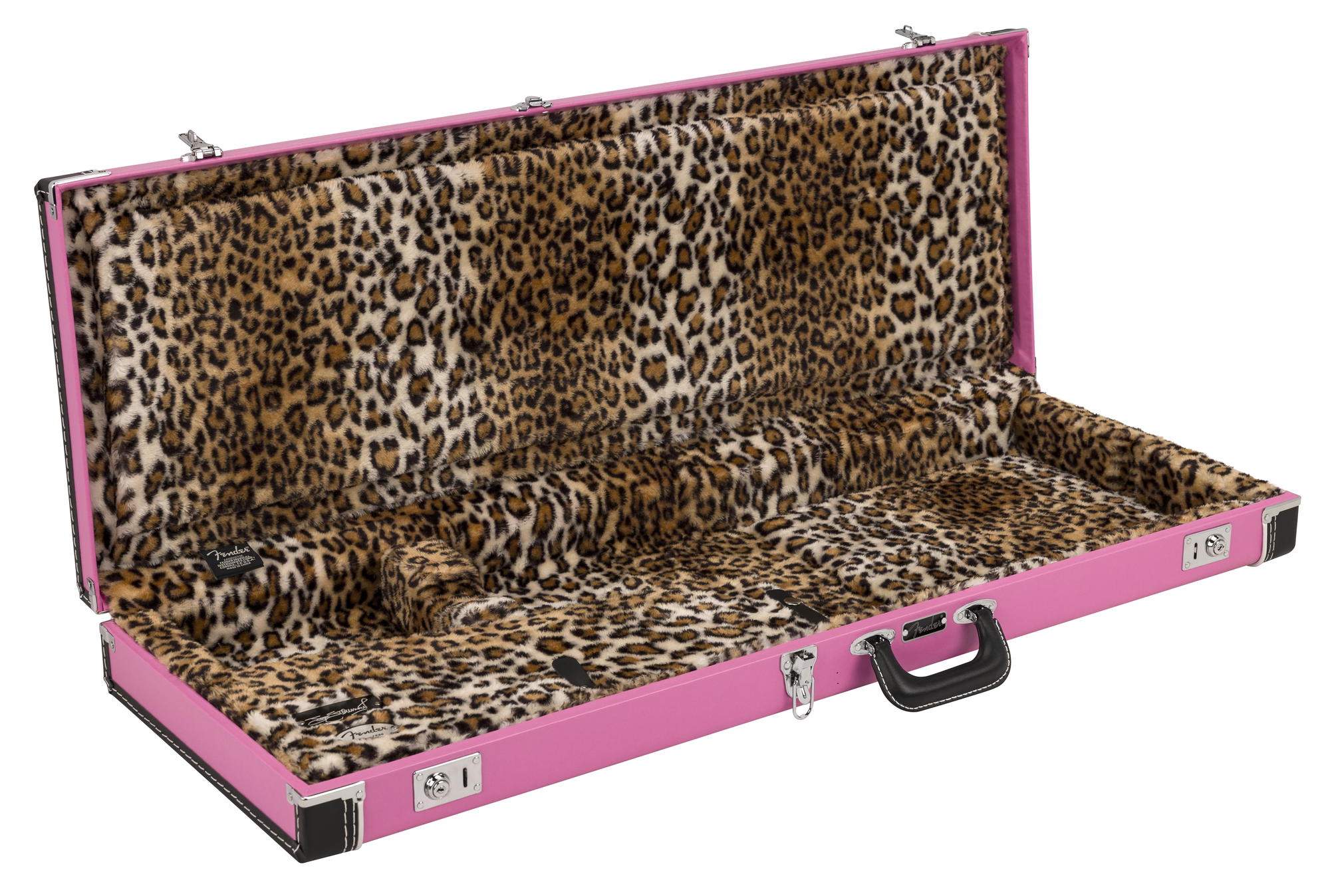 FENDER STRUMMER CASE PINK LEOPARD