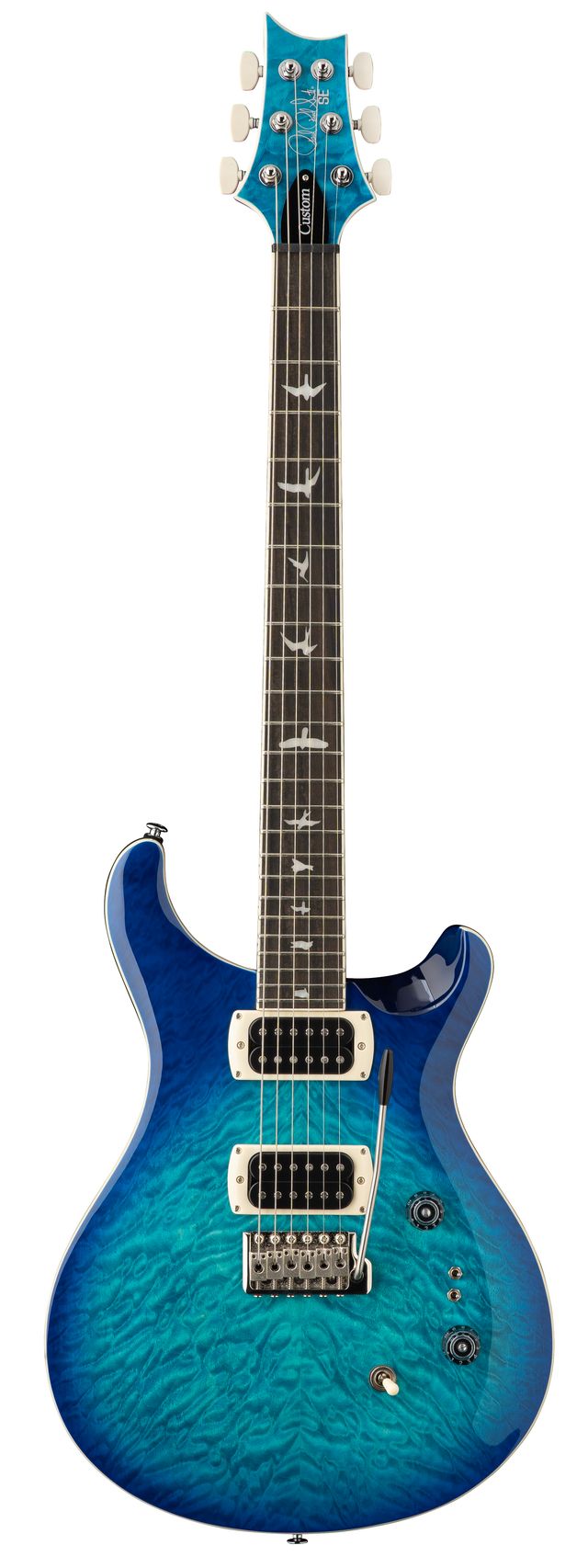 PRS GUITARS SE CUSTOM 24-08 QUILT LAKE BLUE