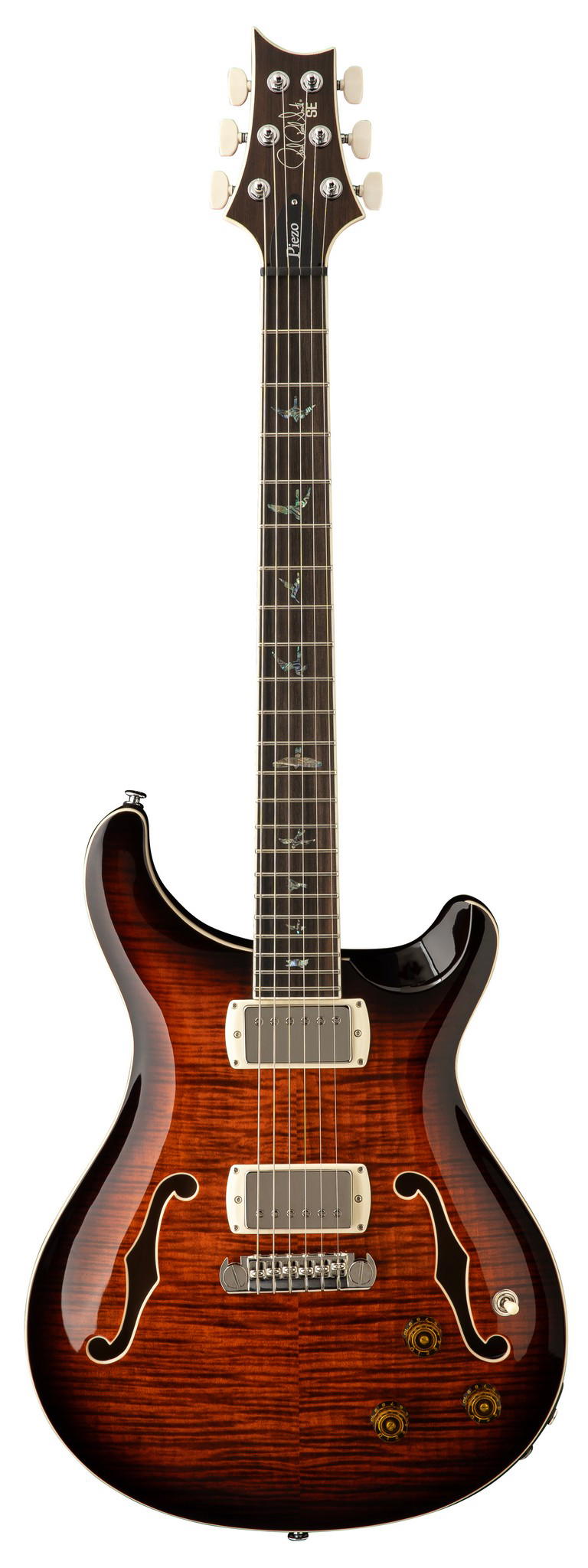 PRS GUITARS SE HB II PIEZO OB ORANGE TIGER SMOKEBURST
