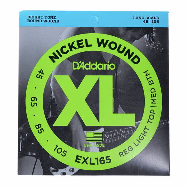 D'Addario EXL165, Cuerdas de bajo 45-105