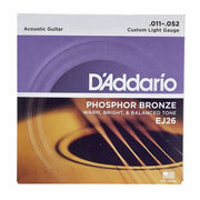 D'Addario EJ26, Cuerdas de guitarra acústica 11-52