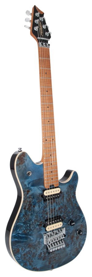 PEAVEY HP 2 Tremolo Poplar BURL RM Trans Blue