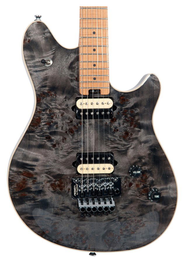 PEAVEY HP 2 Tremolo Poplar BURL RM Trans Black