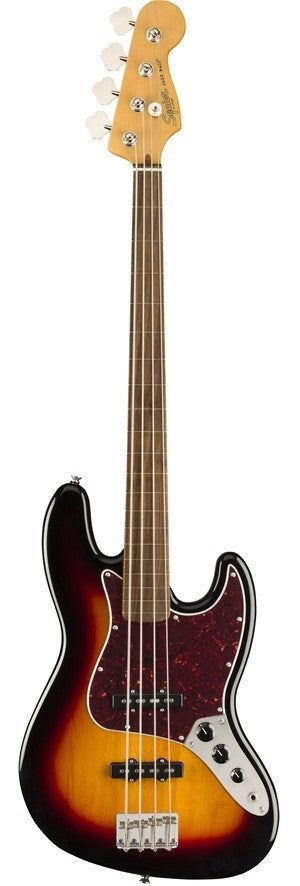 SQUIER CLASSIC VIBE 60 JAZZ BASS FRETLESS 3T SB IL