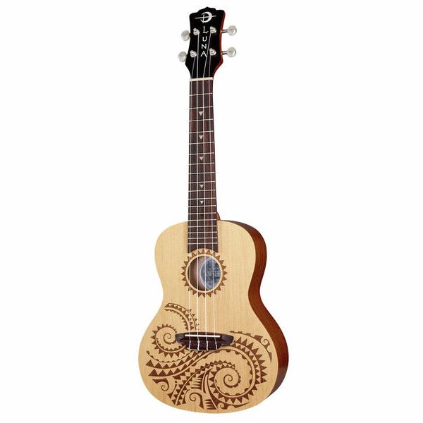 LUNA UKE TATTOO SPRUCE CONCERT W/GIGBAG
