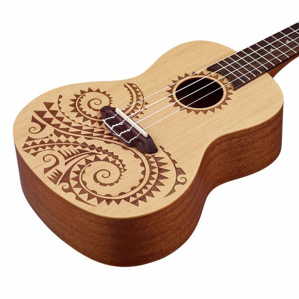 LUNA UKE TATTOO SPRUCE CONCERT W/GIGBAG