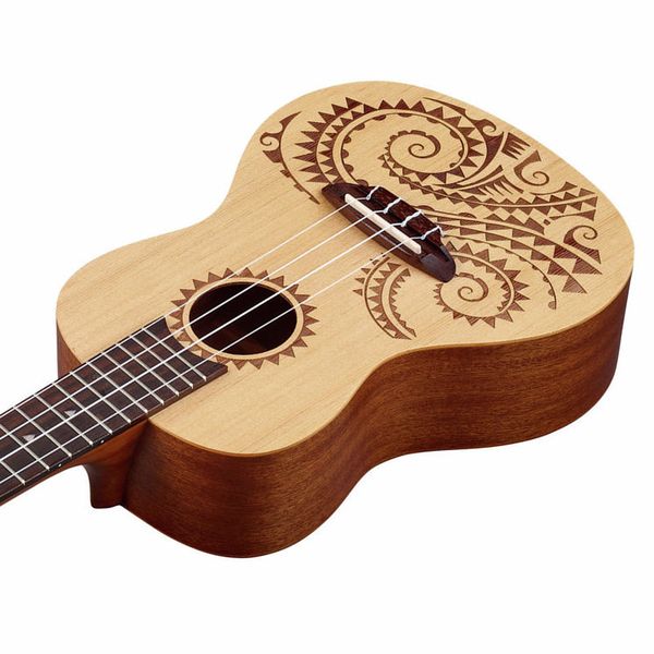 LUNA UKE TATTOO SPRUCE CONCERT W/GIGBAG