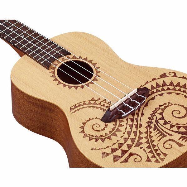 LUNA UKE TATTOO SPRUCE CONCERT W/GIGBAG