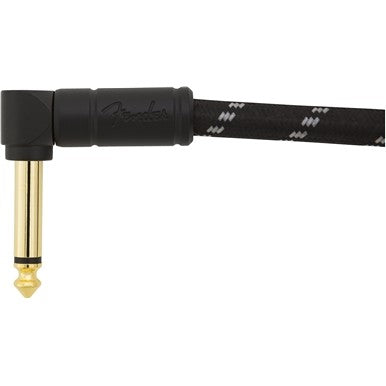 FENDER CABLE DELUXE TWEED NEGRO 90 CM ACODADOS