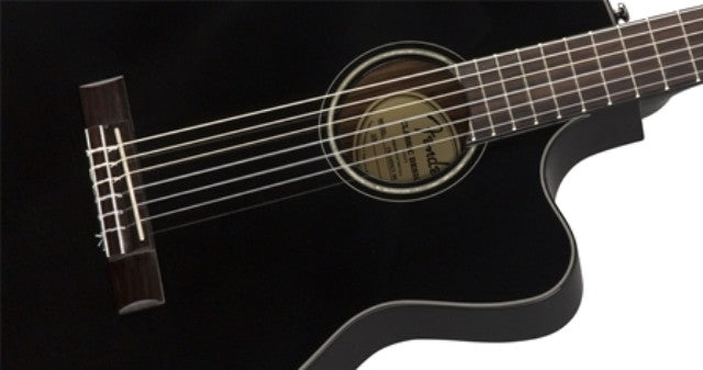 FENDER CN-140SCE NEGRA WN CON ESTUCHE