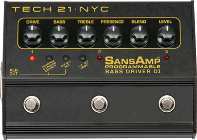 Tech 21 Sansamp Programmable Bass Driver DI